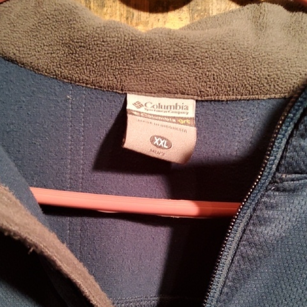 Columbia Navy Blue Half-Zip Jacket - Picture 2 of 3
